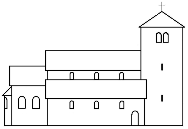 Kirche um 1250